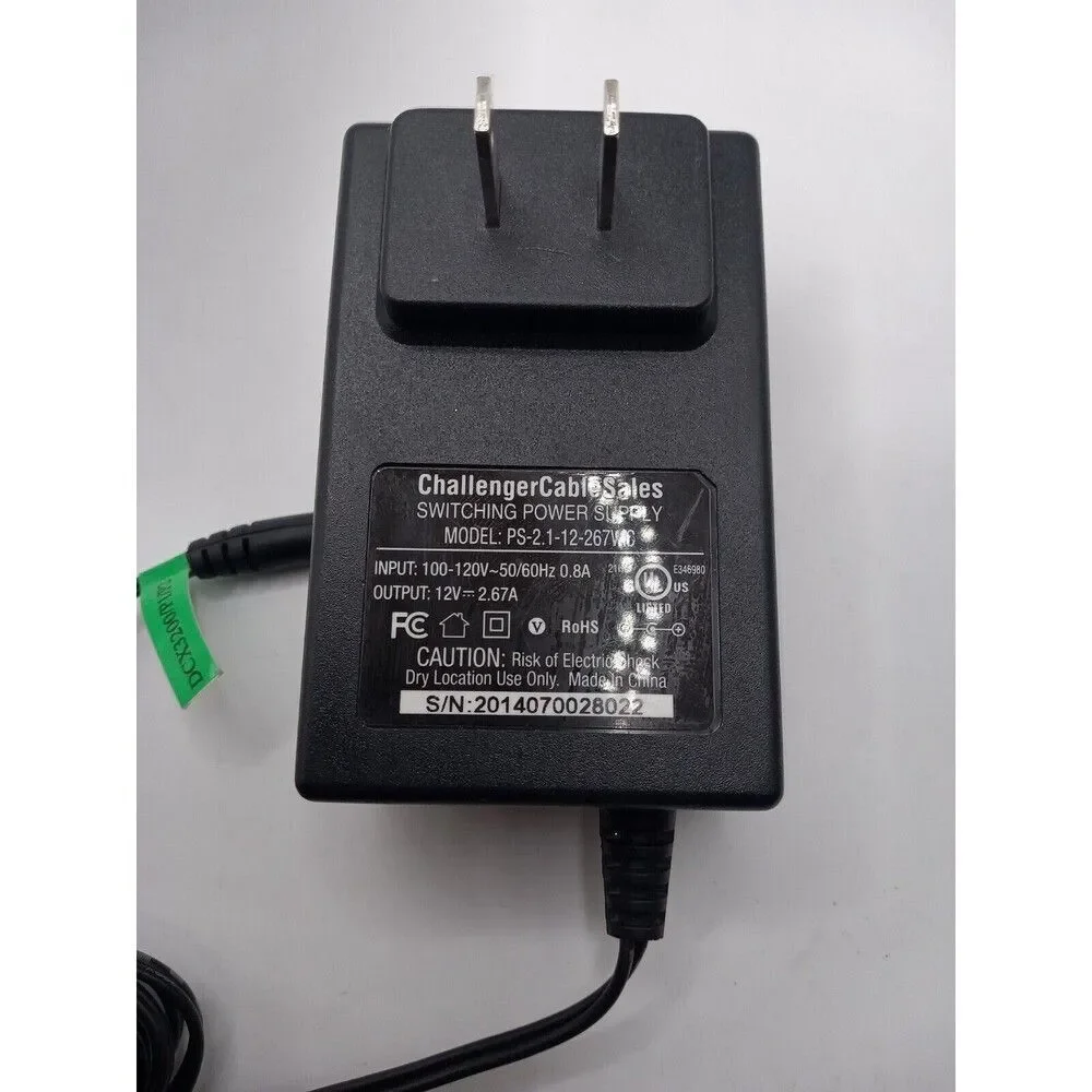 ChallengerCableSales Switching Power Supply PS-2.1-12-267WC 12V 2.67A